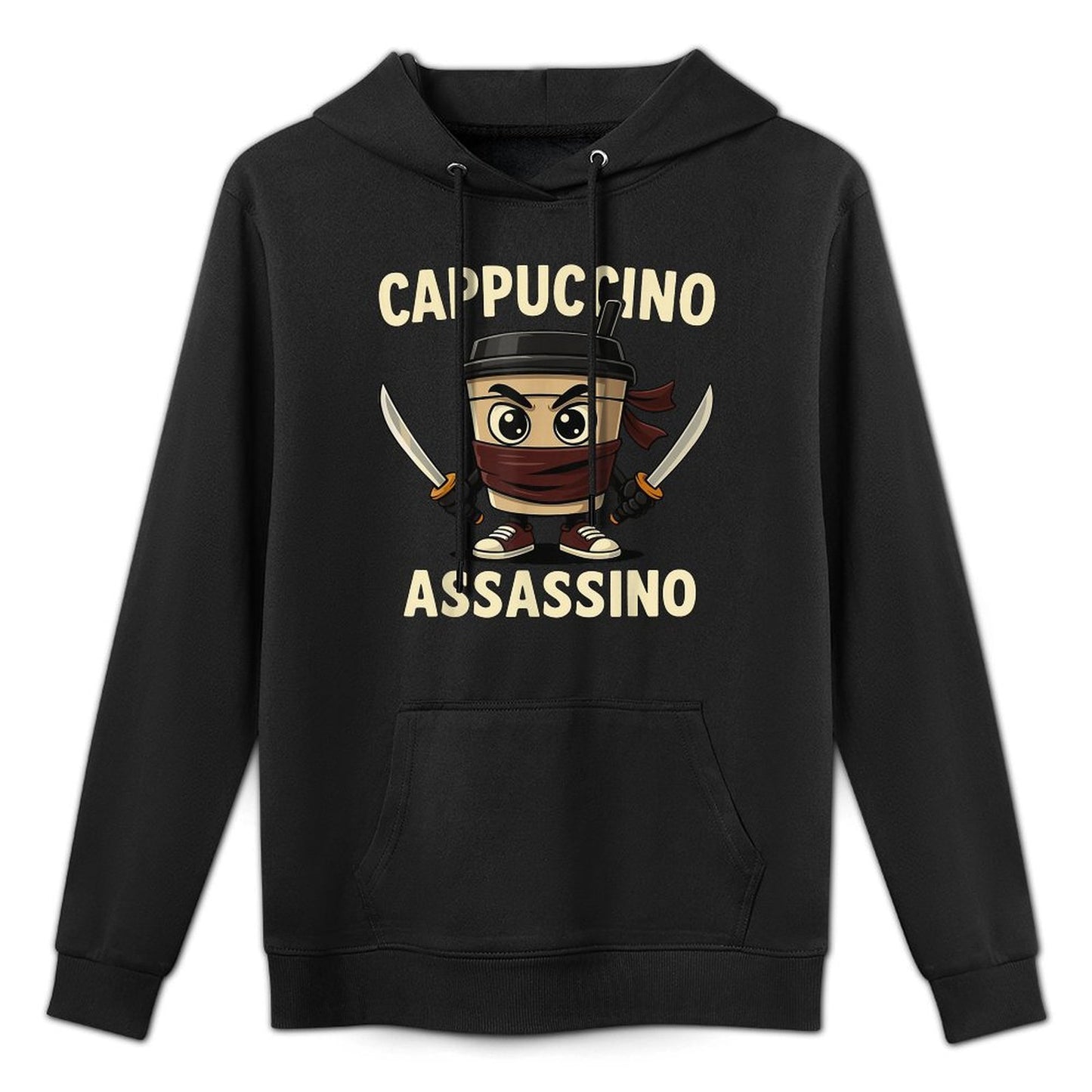 Kids Meme Italian Brainrot Cappuccino Assassino Pilling-Resistant Hoodie