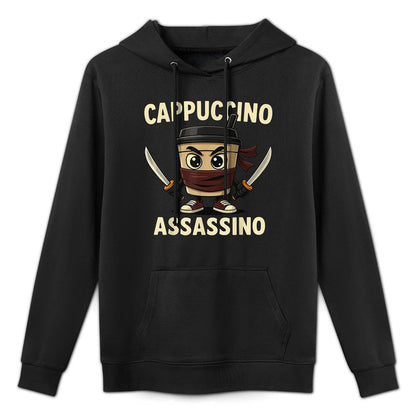 Kids Meme Italian Brainrot Cappuccino Assassino Pilling-Resistant Hoodie
