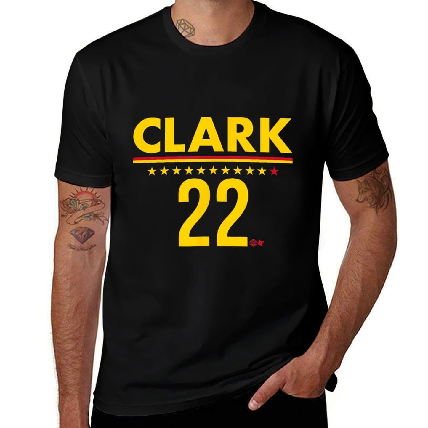 BreakingT Caitlin Clark IND 22 - Indiana Basketball, Small, Blue  Oversized Silhouette T-Shirt