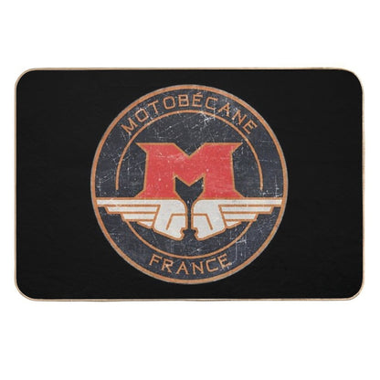MOTOBÉCANE . Retro Badge  Absorbent Bath Mat