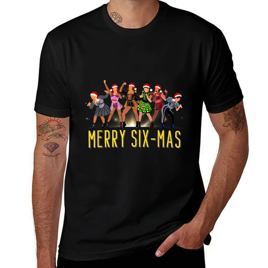 Merry Six-Mas Christmas Six Musical Theatre Theater  Trendy Pattern T-Shirt