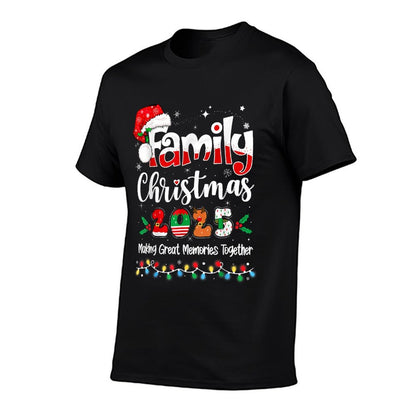 Family Christmas 2025 Matching Outfit Xmas Squad Santa  Relaxed-fit T-Shirt