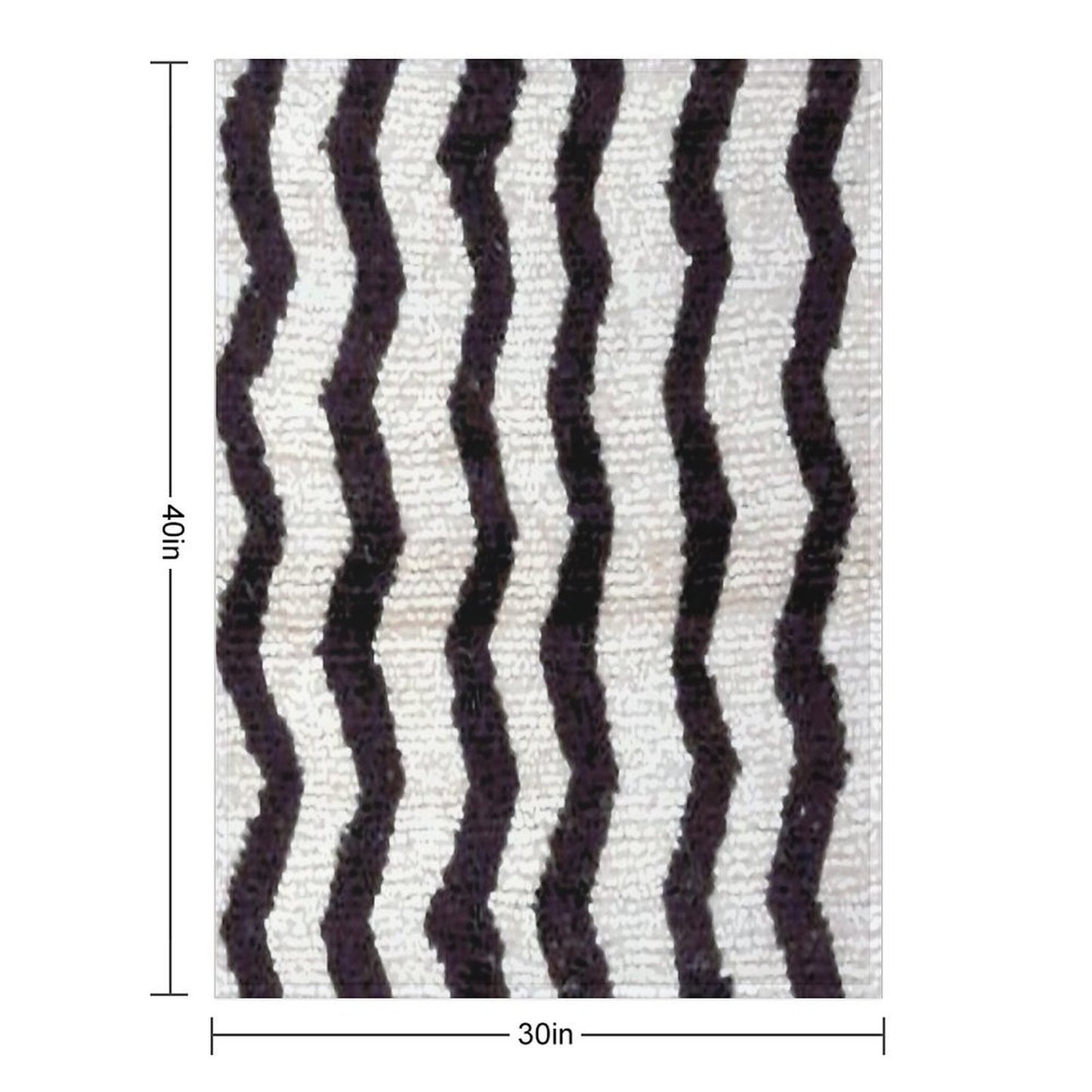 Moroccan Rug With Chevron Stripes Print Durable Throw Blanket