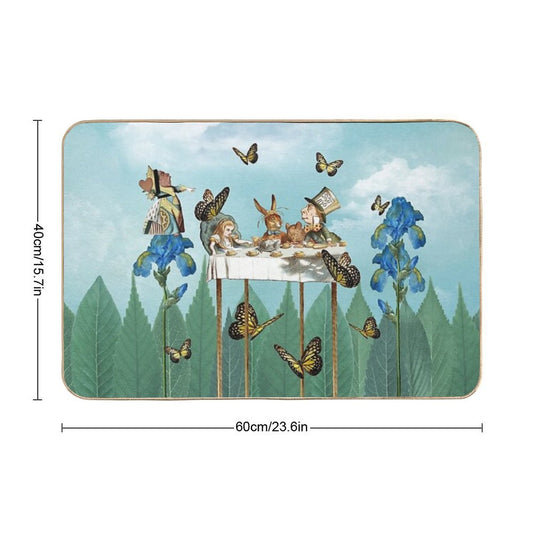 A Day in Wonderland - The Tea Party  Easy Maintenance Bath Mat