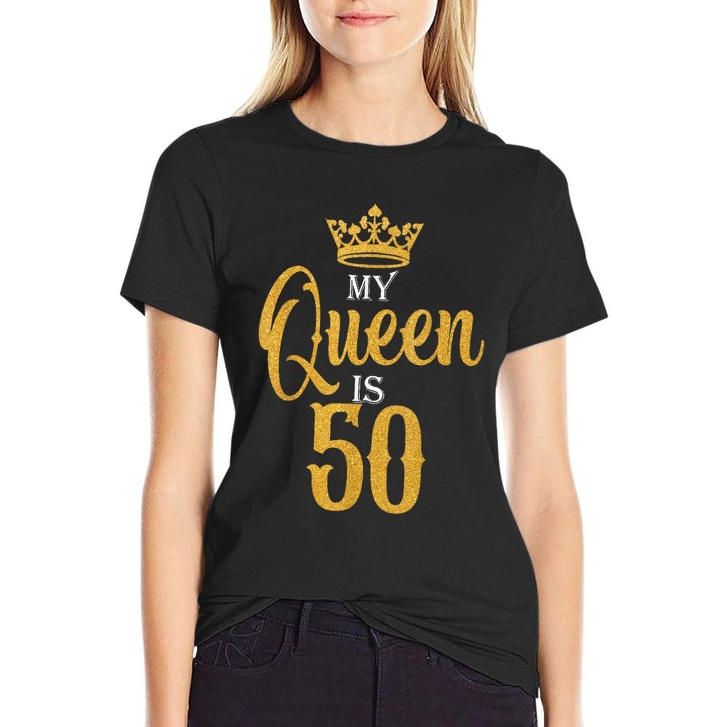 My Queen Is 50 Years Old 50th Birthday Gifts For Wife Women  Vintage-inspired T-Shirt