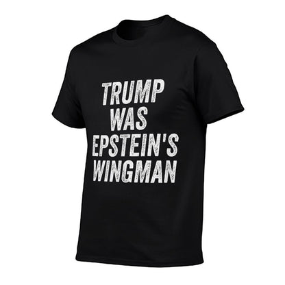 2024 Harris Walz Gear Trump Was Epsteins Wingman Design - Unisex Adult, Black, Small,,, Political  Polyester Blend T-Shirt