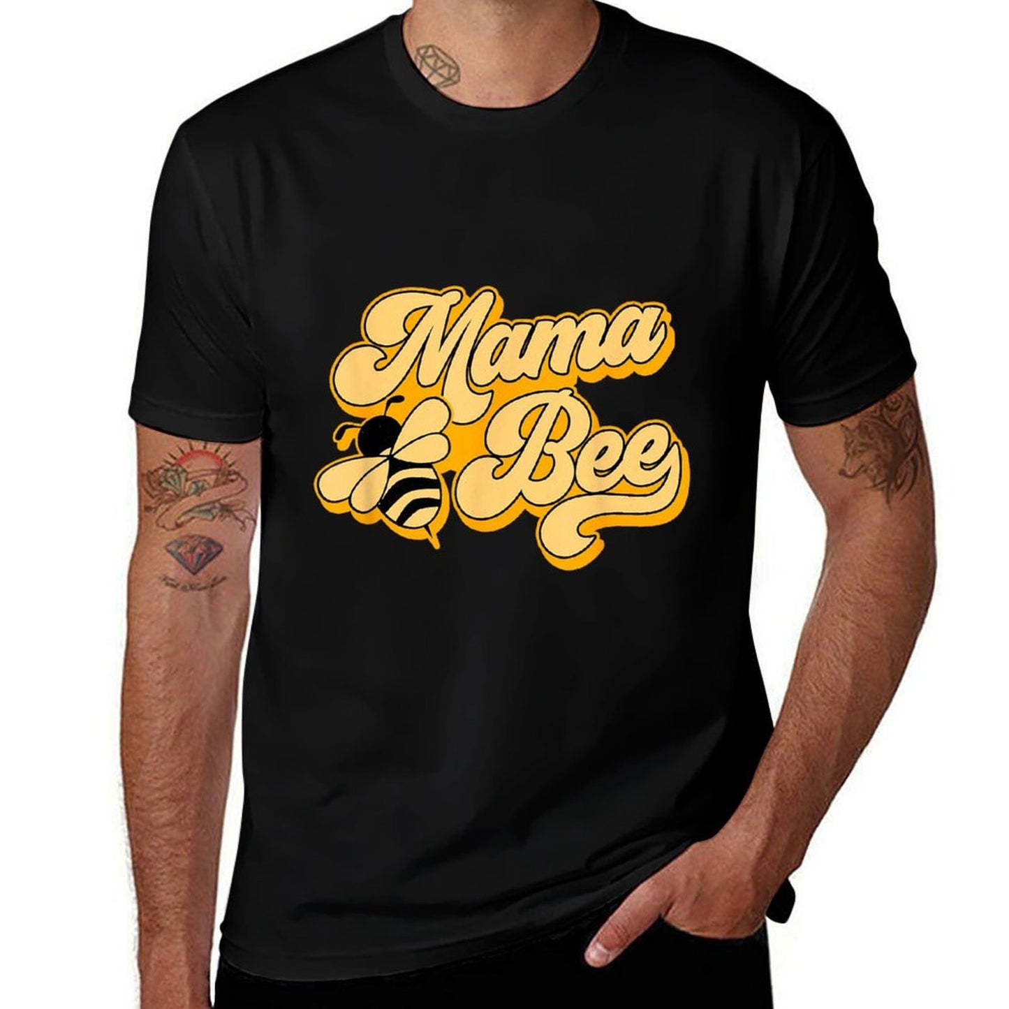 Mama Bee 1st Birthday Outfit For Beekeeper Mom Mommy Women  Trendy Pattern T-Shirt