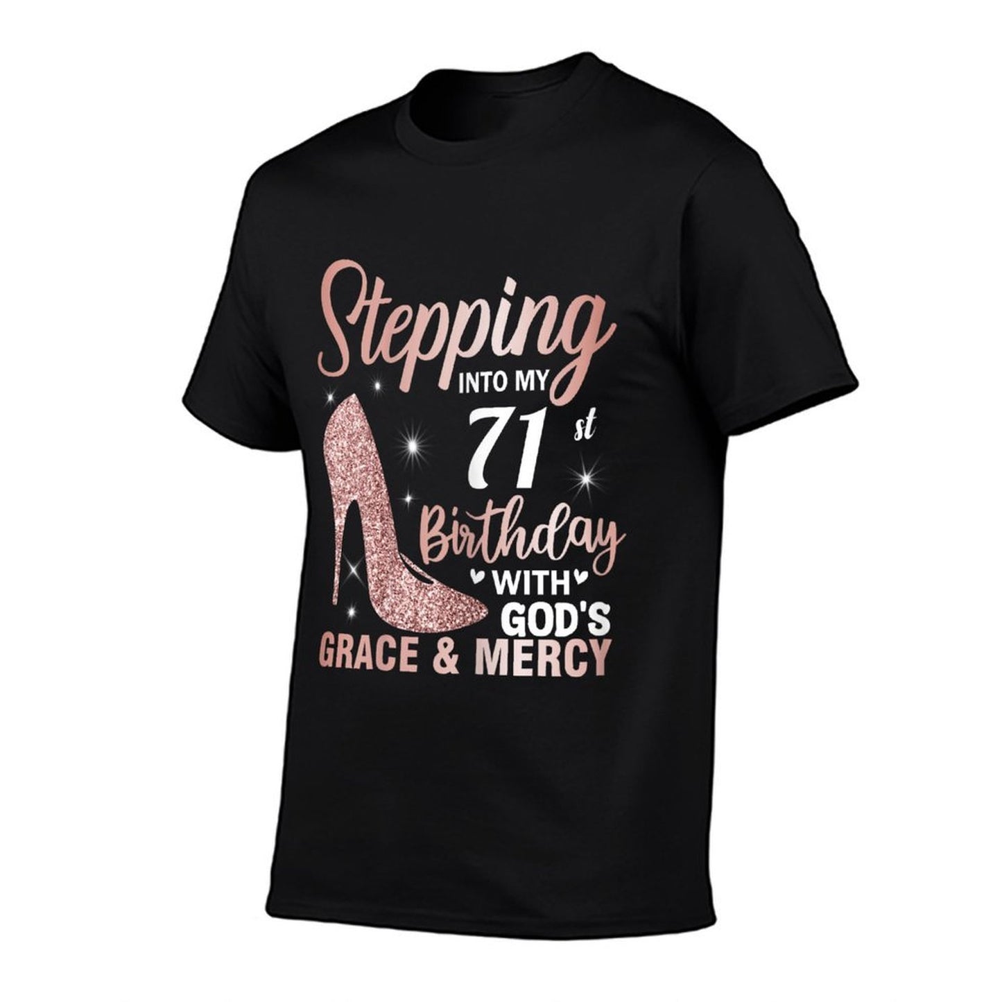 Stepping Into My 71st Birthday Women 71 Year Old Bday  Classic T-Shirt