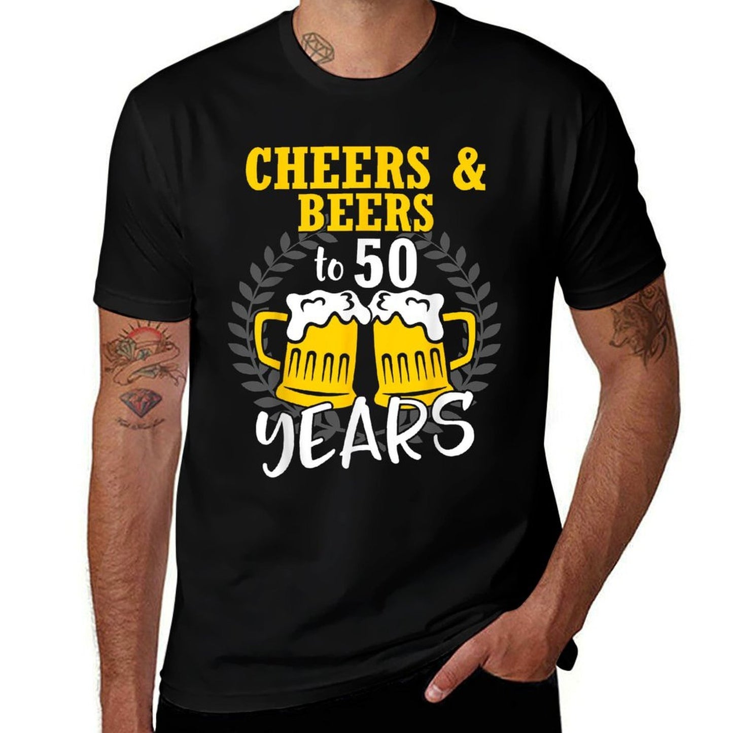 Cheers And Beers To 50 Years 50th Birthday  Breathable T-Shirt