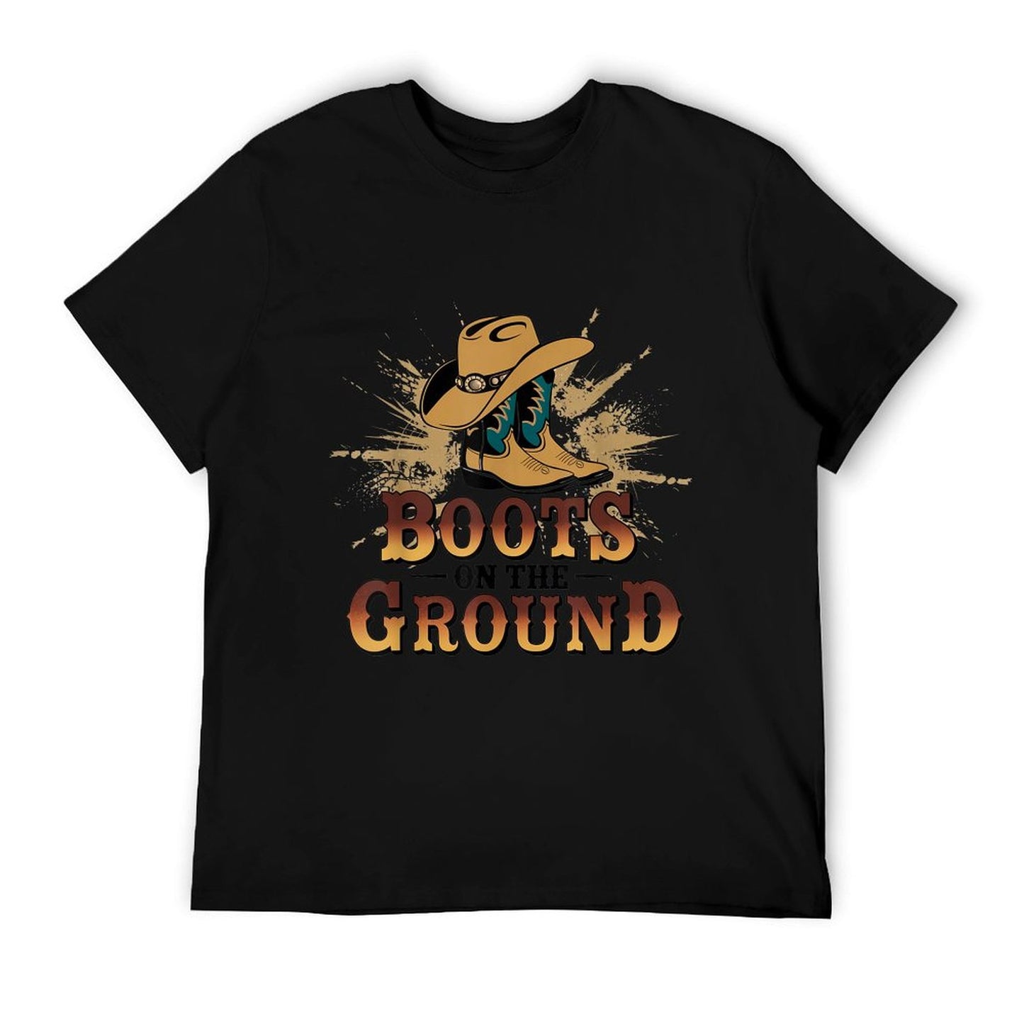 Boots On The Ground Western Cowboy Rodeo Country Eco-friendly Material T-Shirt