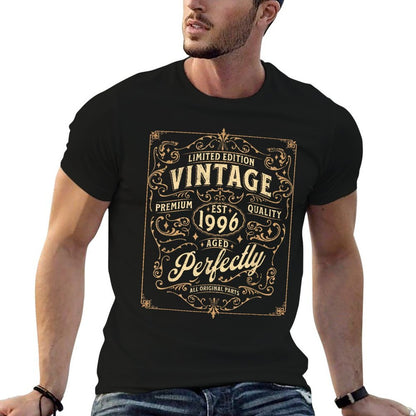 1996 Birthday Vintage Aged Perfectly Classic Style Graphic  High-quality Stitching T-Shirt