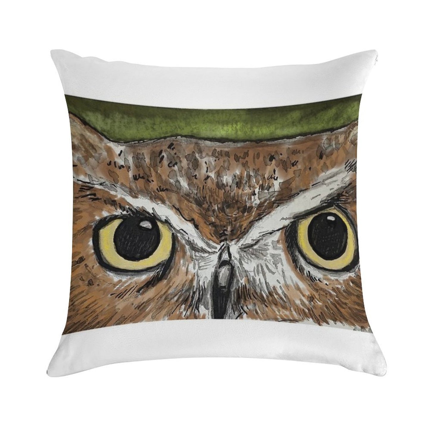 Wise Woods Owl Soft Style Accent Throw Pillow