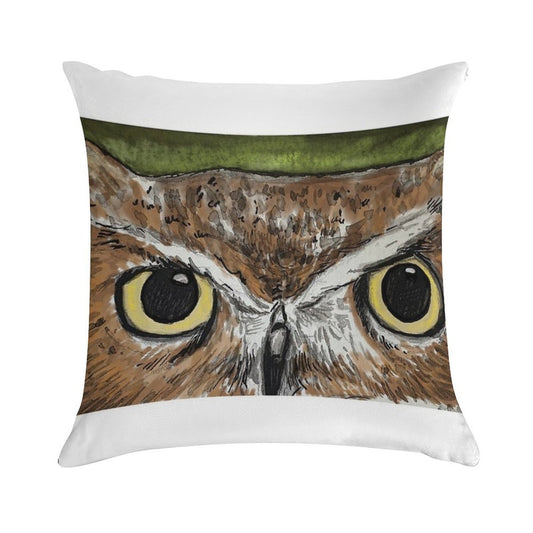Wise Woods Owl Soft Style Accent Throw Pillow