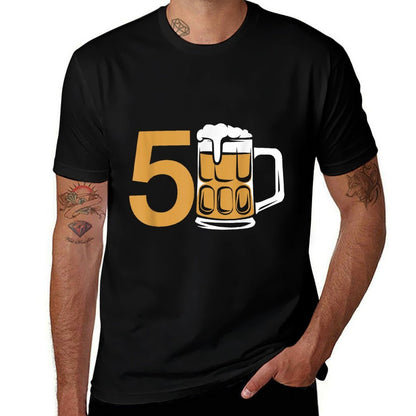 Beer Humor for Your 50th Birthday  Fade-proof Color T-Shirt