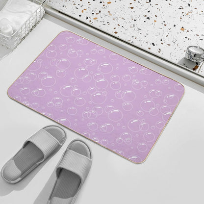 Pink Bubble Pattern  Dirt-Trapping Bath Mat