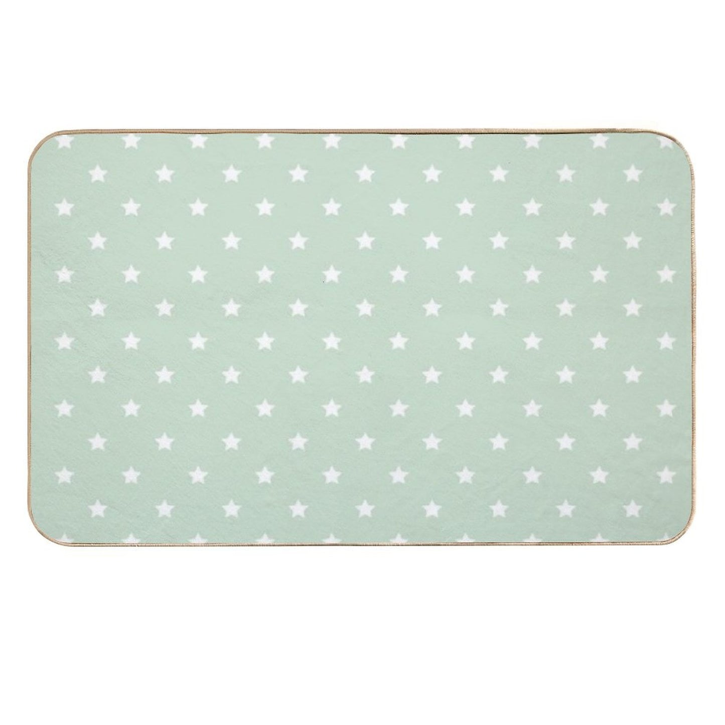 Grandparents Christmas Vintage Pattern - Retro Green Star  Versatile Bath Mat