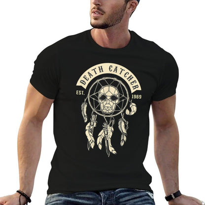 Death Catcher Vintage 50th Birthday Biker Tattoo Gift  Breathable T-Shirt