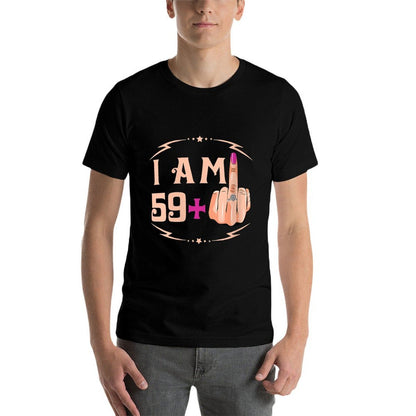 Womens I'm 59 Plus 1 Funny 60th Birthday  Graphic-printed T-Shirt