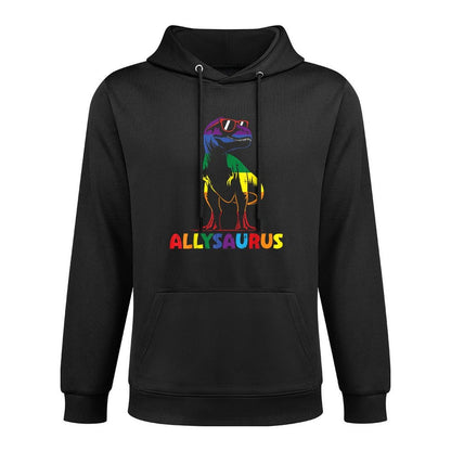 Gay Pride Month Allysaurus Dino Trex LGBTQ Ally Boys Kids Versatile Streetwear Hoodie