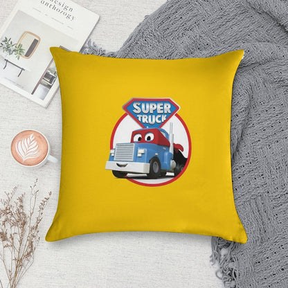 Carl The Super Truck of Car City Soft Ultra-Soft Texture Throw Pillow