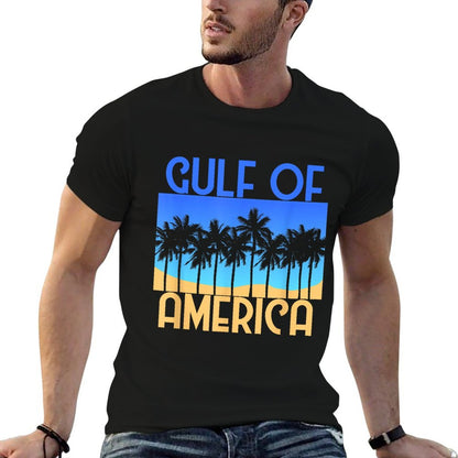 Retro Vintage Gulf of USA America Est. 2025 Mexico Summer-ready Fabric T-Shirt