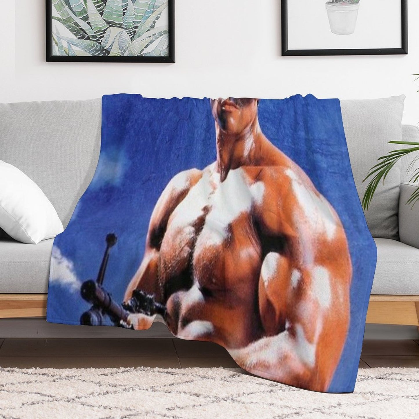 Arnold Schwarzenegger Plush Throw Blanket