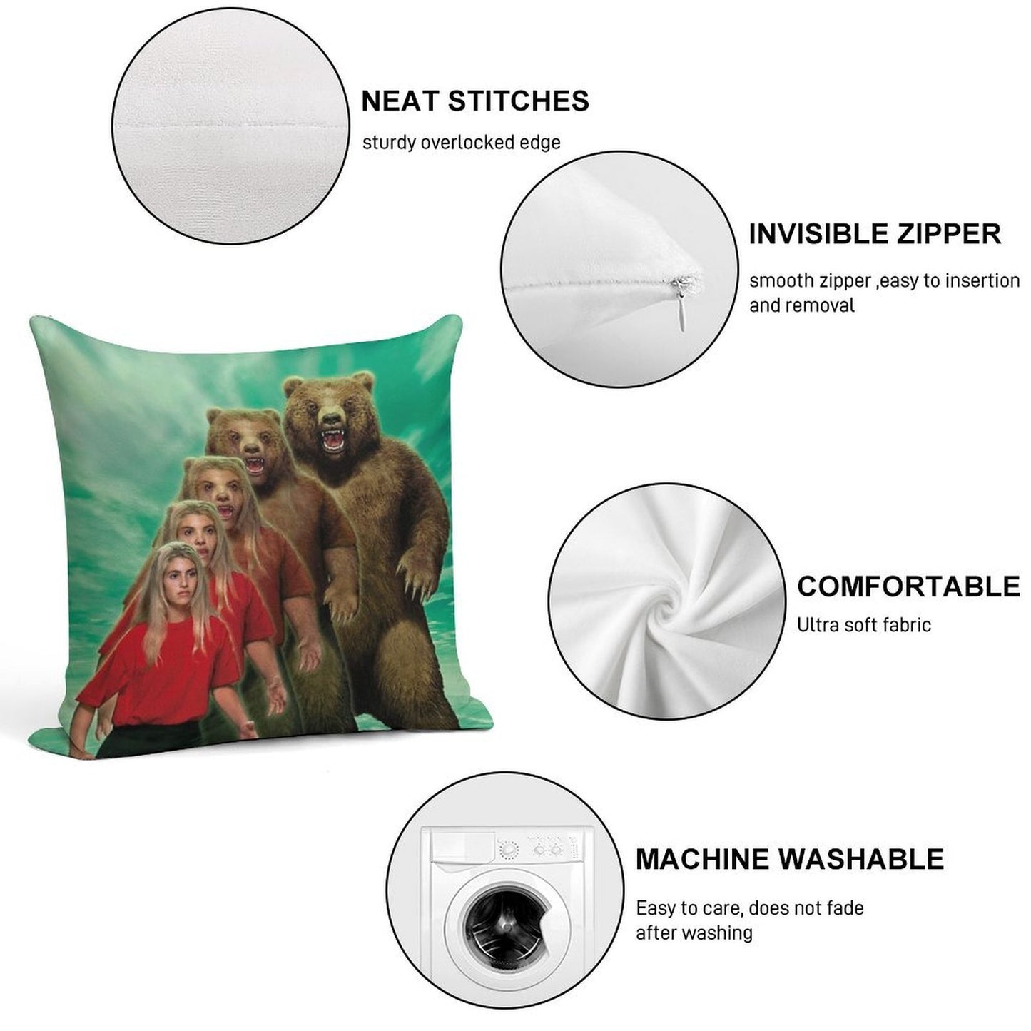 Animorphs #7 The Stranger Cover Artwork by David Mattingly Soft Luxury Feel Throw Pillow