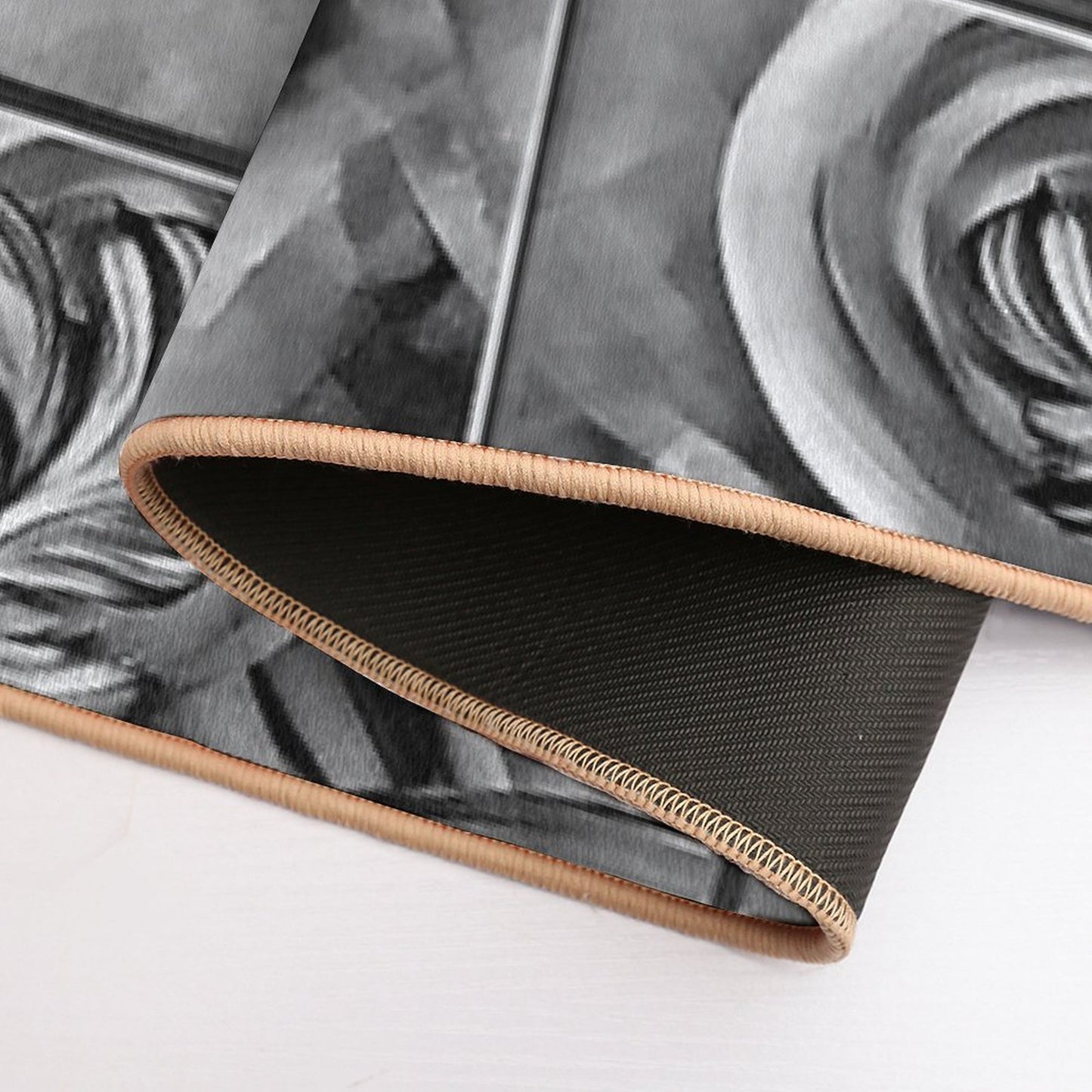 Vintage Fleur-de-lis Ornament  Dirt-Trapping Bath Mat