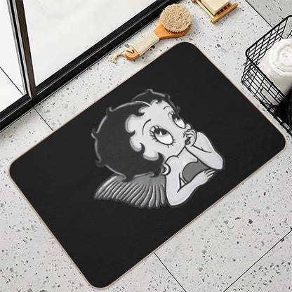 B&W Betty Boop  Easy Maintenance Bath Mat