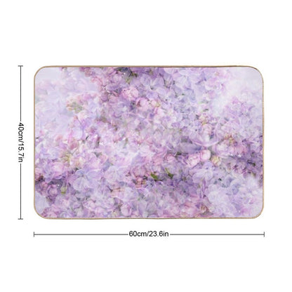 Romantic Lilac - Floral Art, Vintage  Versatile Bath Mat