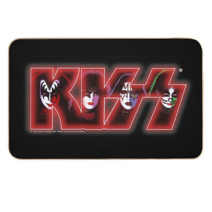 Kiss Band Logo Design  Pet-Safe Bath Mat