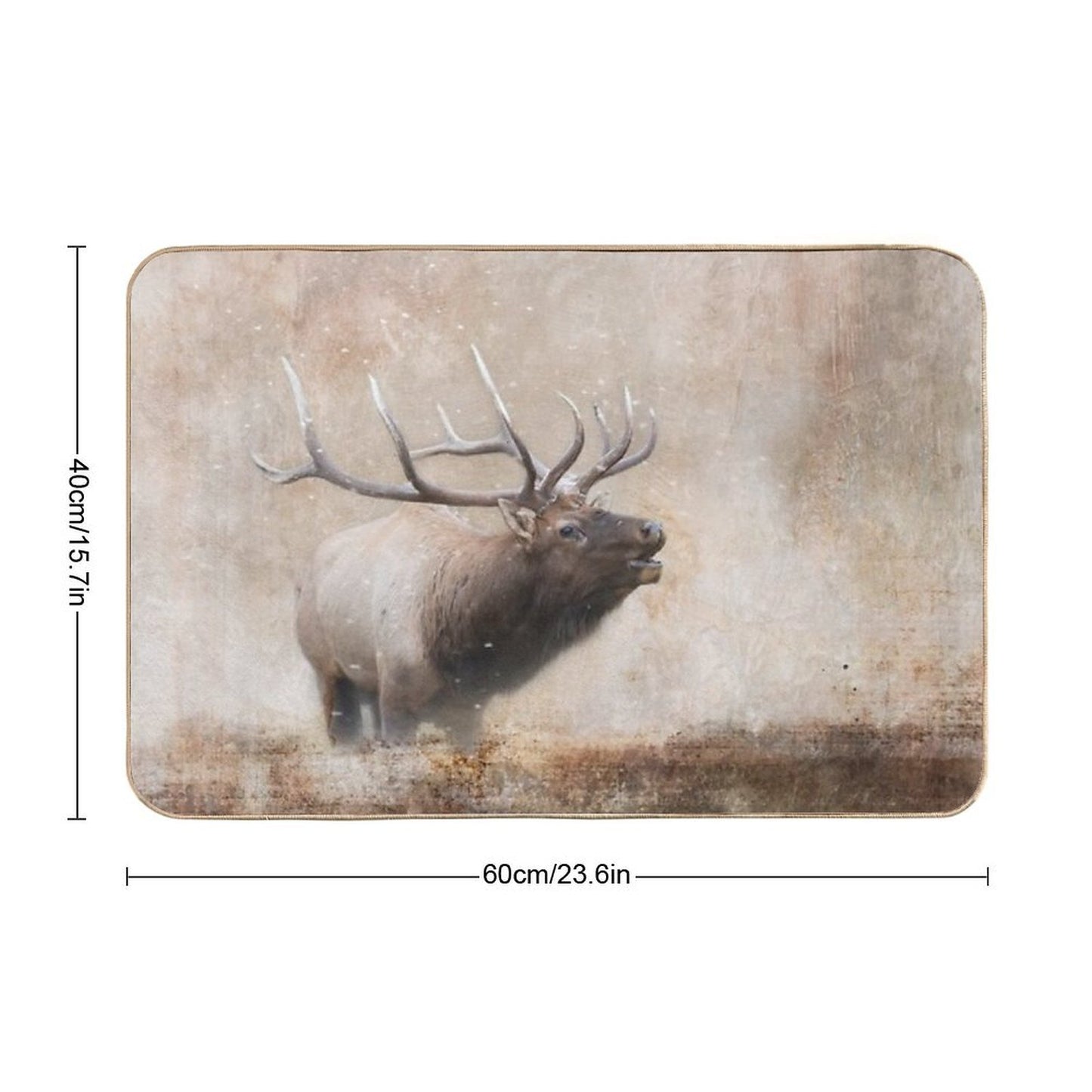 Bugling Bull Elk  Pet-Safe Bath Mat