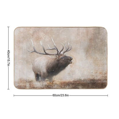 Bugling Bull Elk  Pet-Safe Bath Mat