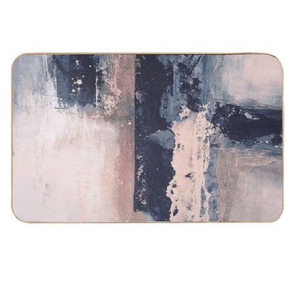 Horizontal Pink Navy  Multi-Purpose Bath Mat