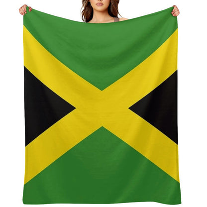 Jamaica Flag Quick-dry Throw Blanket