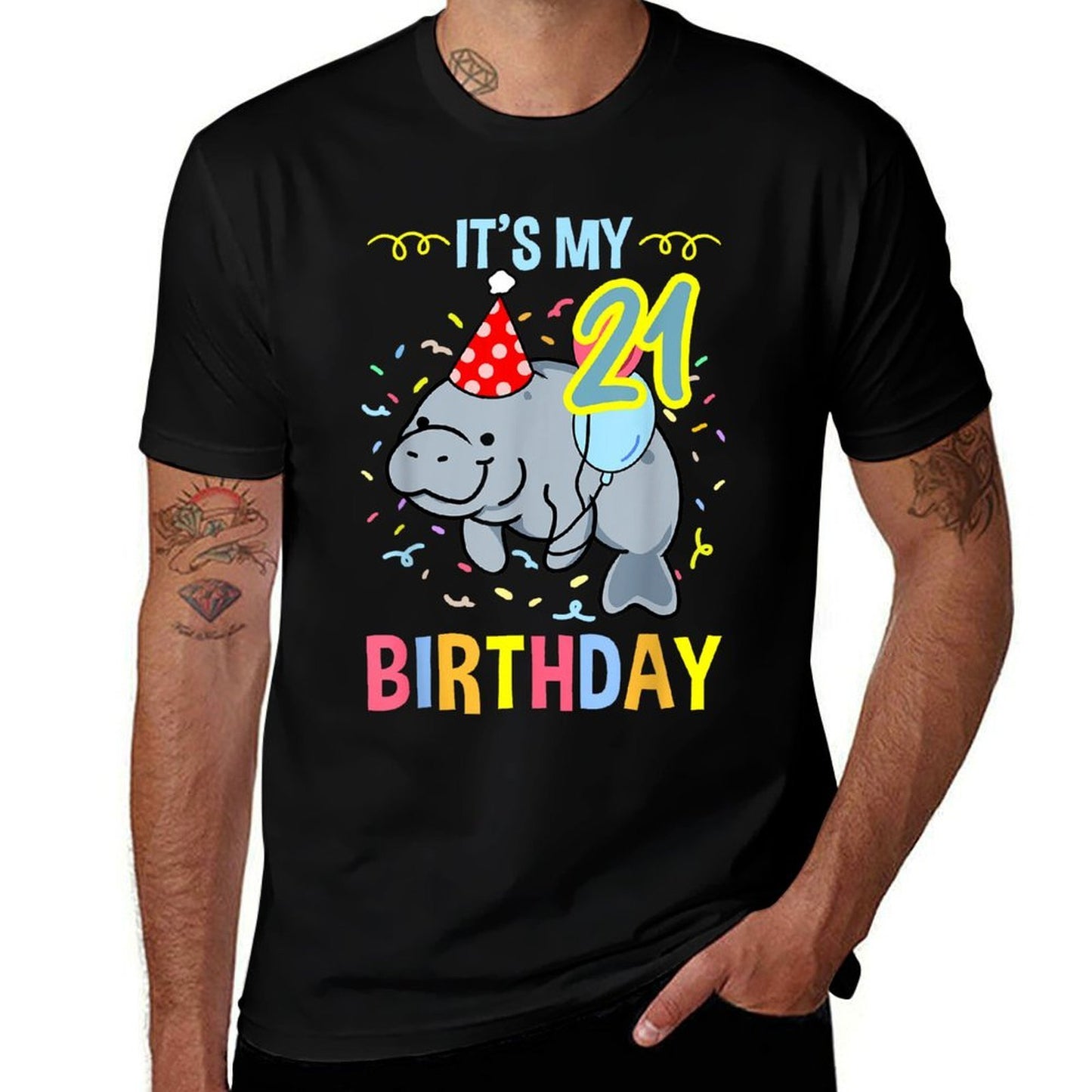 Its My 21st Birthday Manatee  Soft T-Shirt