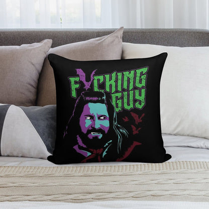 Fricking Guy Soft Shrink-Resistant Throw Pillow