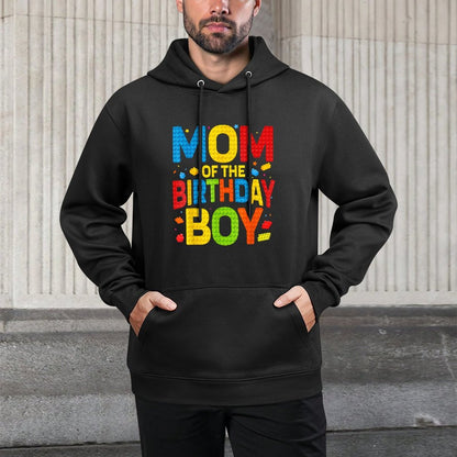 Birthday Party Mom Of The Birthday Boy Building Block Pilling-Resistant Hoodie