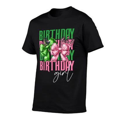 Birthday Witch Pink And Green Birthday Girl Coquette Party  Vintage-inspired T-Shirt