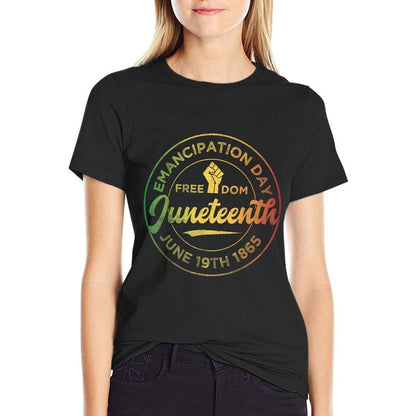 Juneteenth African American Black History June 19th 1865  Slim-fit Cut T-Shirt