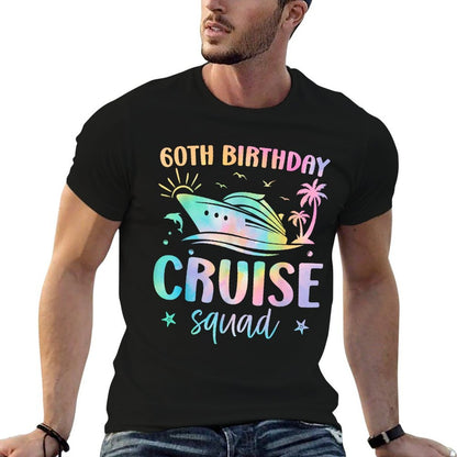 60th Birthday Cruise Squad Vacation Matching Family Cruise  Slim-fit Cut T-Shirt