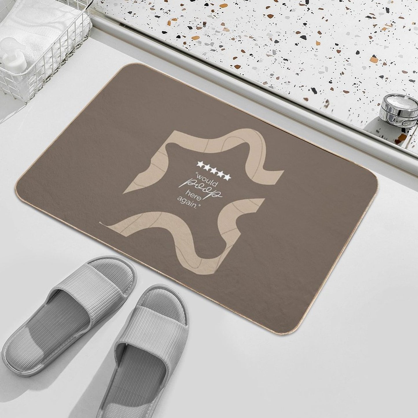 5-star Rating Would Poop Here Again  Versatile Bath Mat