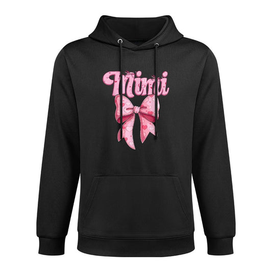 Mothers Day Coquette Bow Family Matching Groovy Pink Mimi Casual Wear Hoodie