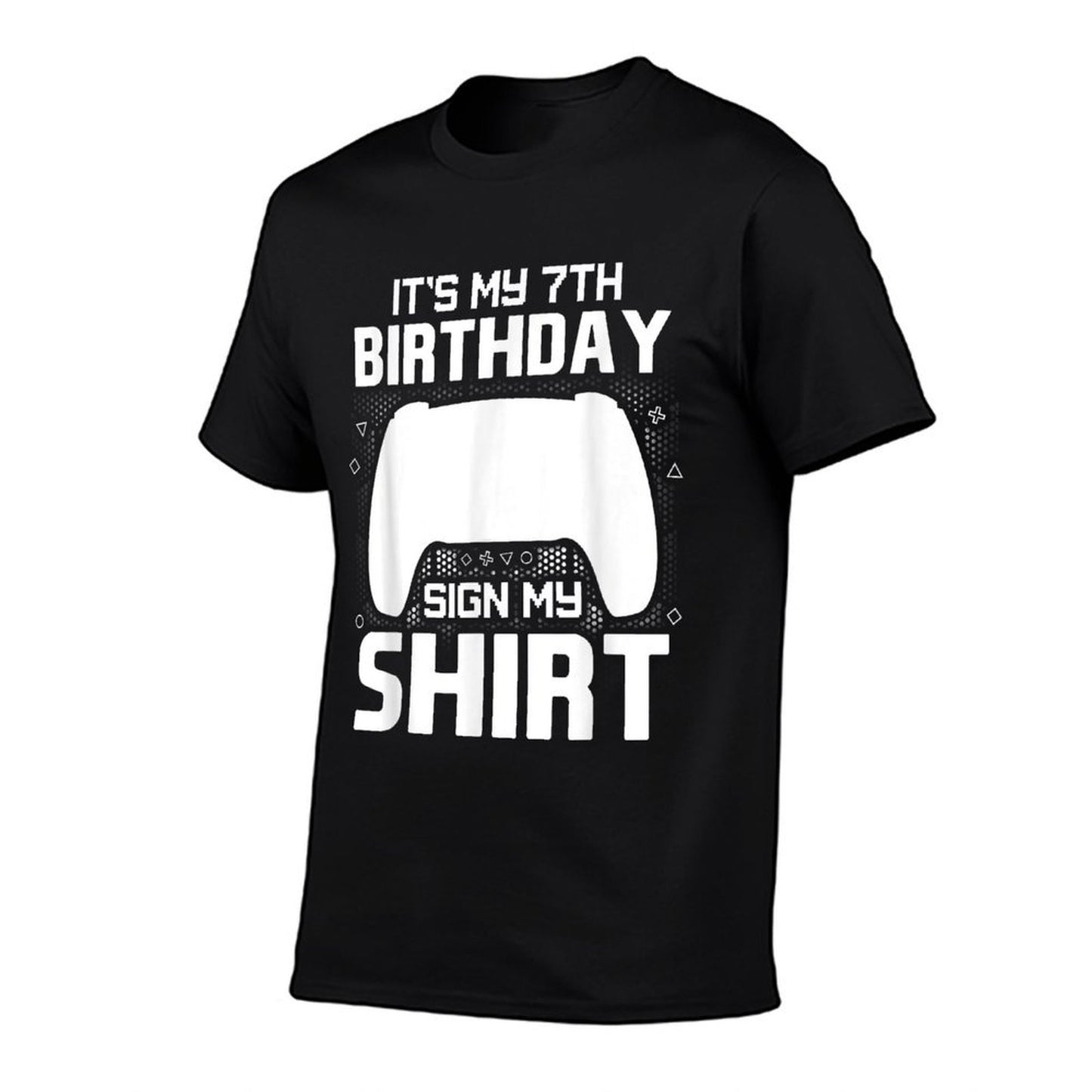 It's My 7th Birthday Sign My 7 Years Old Boy Gamer  Classic T-Shirt