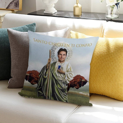 San Checo of The Tyres Soft Hidden Zipper Throw Pillow