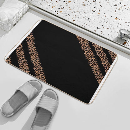 Leopard Pattern  High-Traffic Bath Mat