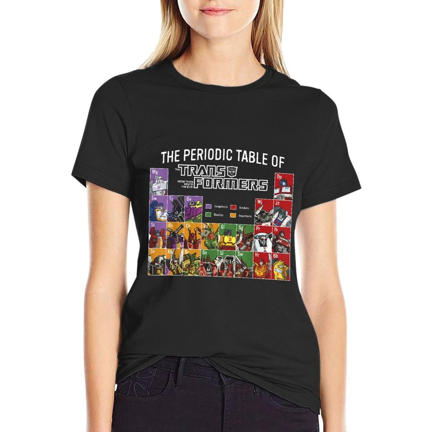 Transformers Retro Autobots Crew Neck - Classic Fit, Black  Breathable T-Shirt
