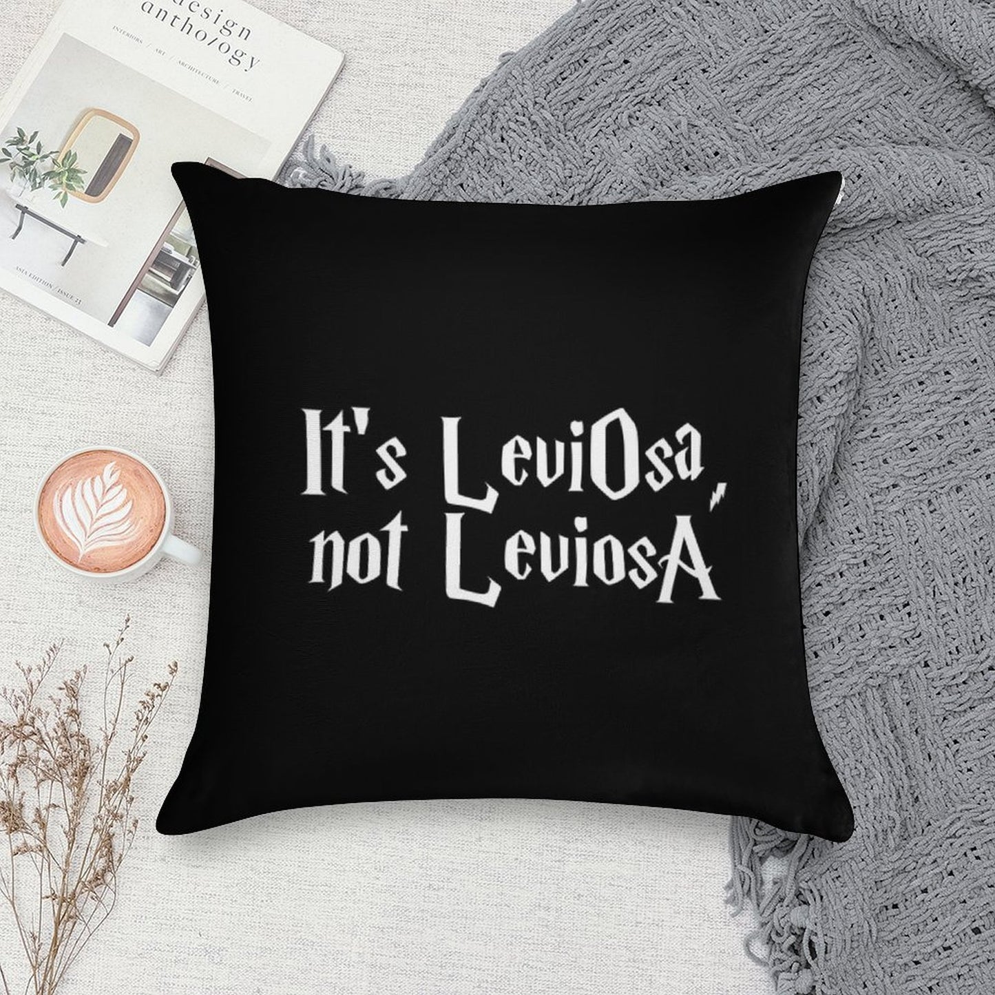 Is LeviOsa, Not LeviosA Soft Home Decor Throw Pillow