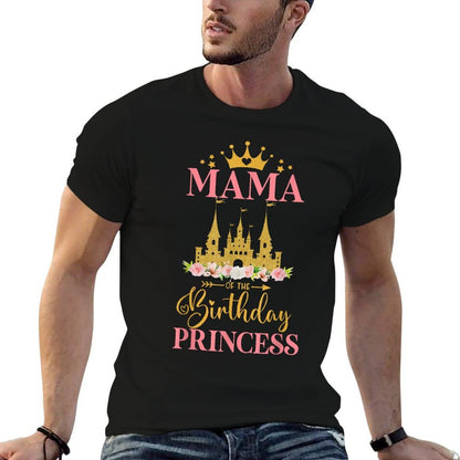 Mama of The Birthday Princess Castle Birthday Girl  Soft T-Shirt