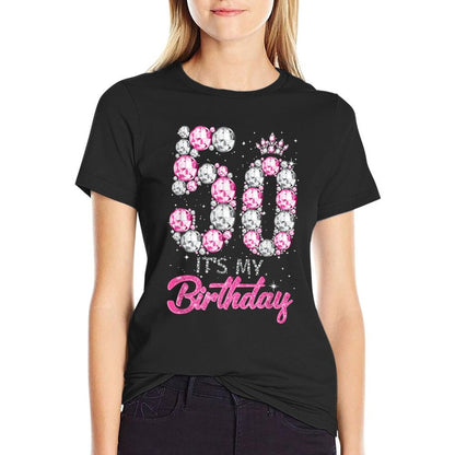 It's My 50th Birthday Crown 50 Years Old Birthday Gift Women  Lightweight T-Shirt